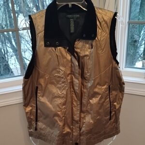 Ralph Lauren Women's Gold Vest with Black Accents